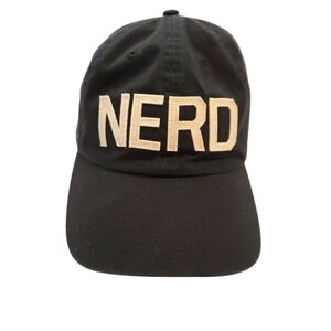 47 Brand Black Cap with Cream Lettering